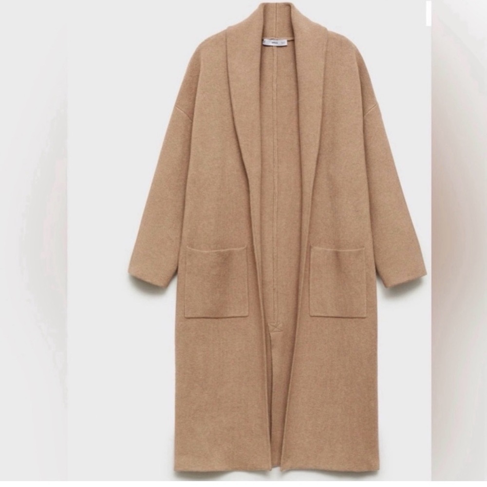 Mango Oversized Open Coat
